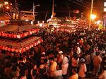 蔵のまち喜多方夏まつり　太鼓台競演 Festival drum stand competing of waiting Kitakata summer of warehouse